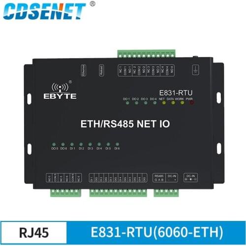 E831-RTU(6060-ETH) RS485 Ethernet Interface Modbus Digital Quantity TCP RTU Relay Output Wireless Transceiver Radio Modem