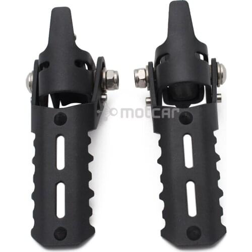 Clamps 25mm Front Highway Black Motorcycle Foot Pegs Footrests For BMW R1200GS R 1200 GS LC 13-17 for Triumph for Tiger Explorer