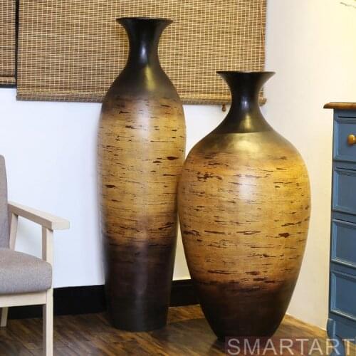 If the SMARTART glass steel mall model room villa Club Project flower vase floor decoration