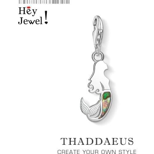 Beautiful Mermaid Pendant Charms 2020 Spring Fashion DIY Shell Jewelry Europe Style Mysterious Gift For Women Fit Bracelets