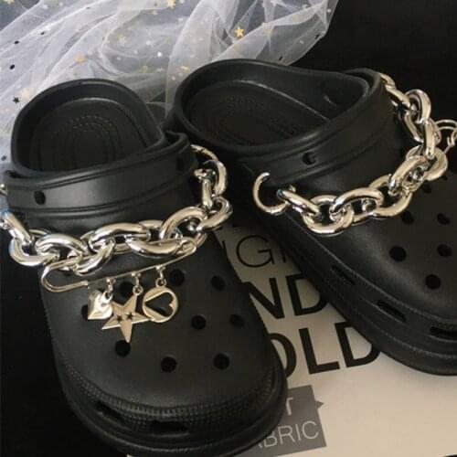 Cool Ins Charms for Crocs DIY Luxury Chain Shoe Charms Pin Port Style Shoe Decoration Fashion Shoe Accessories for Men and Women