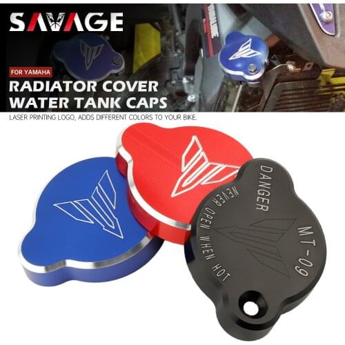 For YAMAHA MT09 FZ09 MT-09 FZ-09 2014 2015 2016 Radiator Cover Water Tank Cap Motorcycle Accessories Red/Black/Blue CNC Aluminum