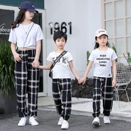 Summer new childrens beach anti-mosquito pants childrens family wear leisure loose-fitting parent-child bloomers