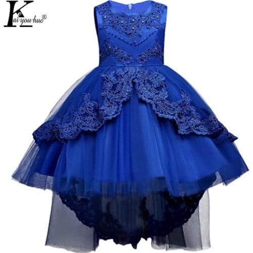 KEAIYOUHUO 2018 Summer Party Kids Dresses For Girls Clothes Wedding Dress Costume For Girls Dress 3 4 5 6 7 8 9 10 11 12 Years