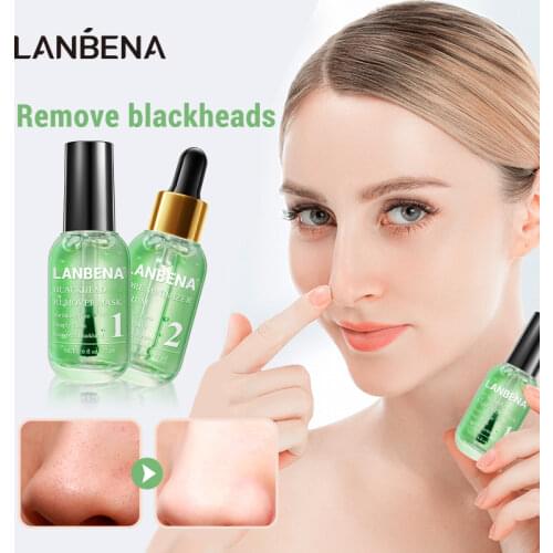 LANBENA Face Mask Blackhead Remover Serum Quick Drying Fragrance Non Stick Finger Facial Deep Cleaning Shrink Pores Skin Care