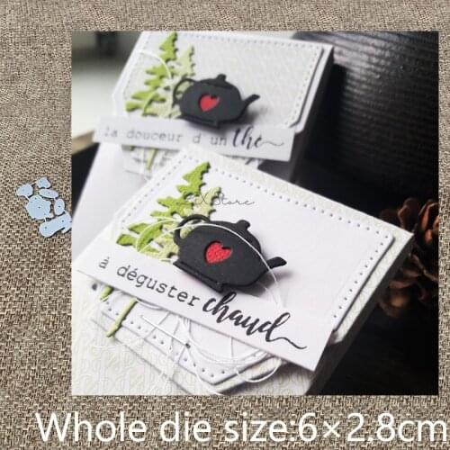 New Design Craft Metal stencil mold Cutting Dies teacup teapot decoration scrapbook die cuts Album Paper Card Craft Embossing