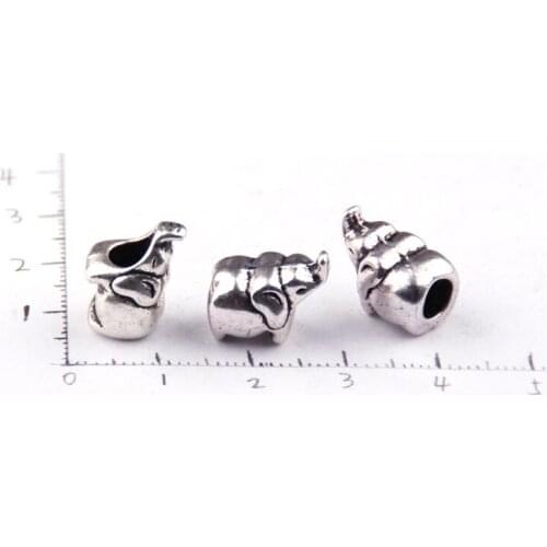 MOODPC Free shipping alloy elephant beads charm for DIY bracelet,necklace jewelry metal beads charm