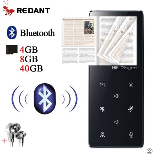 Reproductor MP3 MP4 Player Bluetooth touch screen 32gb with E-book reading FM Radio Video con Earphone MP 4 4GB 8GB 32GB Walkman