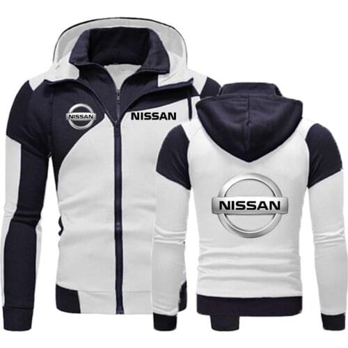 Spring Autumn Nissan Car Logo Jacket Men Sweatshirt Hoody Zipper Fashion Long Sleeve Hoodies Harajuku Male Clothing