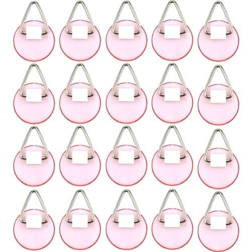 Wall hanger hook 2.2cm Invisible Adhesive Plate for Wall (20 Hanger Vertical The Set Plate Holders Pack) Multi-Purpose Hooks