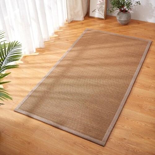 NewBamboo Carpet Japanese Tatami Mat Design Area Rugs Breathable Bedroom Living Room Anti-Skid Washable Home Floor Rug Rectangle