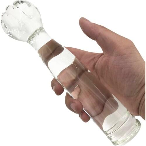 Huge glass dildo max dia 56mm fisting glass sex toys big dildo, Crystal fist dildo for woman large consolador masculino