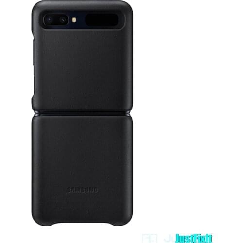 Original SM-F700F Samsung Galaxy Z Flip Phone Case 2020 Genuine Leather Protection Cover
