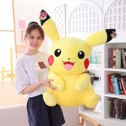 Very Big Size Large Pikachus Plush Toys Stuffed Doll Full Pillow Pokemoned Appease Baby Birthday Present Christmas Gift For Kids