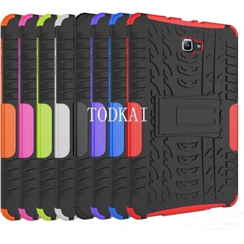 Dazzle Heavy Duty Impact Hybrid Armor Kickstand Hard case For Samsung GALAXY Tab A A6 T580 T580 T585 10.1 '' with Stand Function