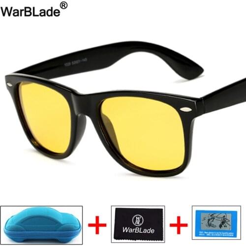 WarBLade Fashion Yellow Night Vision Sunglasses Men Square Mirror Polarized Sun Glasse Female Eyewears Accessories Sunglasses