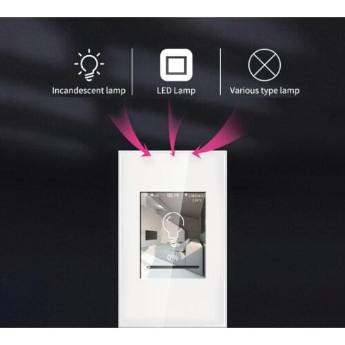 4 In 1 Smart Light/Curtain Switch Multifunctional Wifi LCD Smart Wall Light Switch Power Consumption Smart Switch Accessories