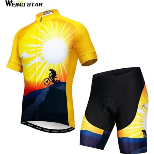 Weimostar 2018 Pro team Cycling Clothing Summer Mountain Bike Cycling Jersey Set Men Maillot Ciclismo Racing MTB Bicycle Clothes