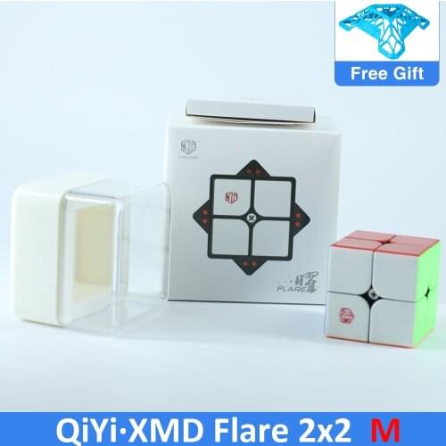 XMD QiYi Flare 2x2 Magnetic Cube MoFangGe X-Man Magnetic 2x2 Magic Cube Professional 2*2 speed cube educational toy for children