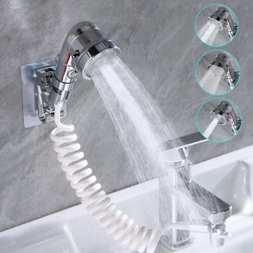 Zloog Faucet External Shower Head Bathroom Kitchen Faucet Basin Tap Shower Nozzle for Beauty Salon with Stop Button