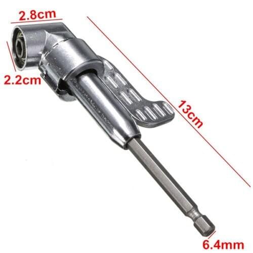 1/4" Inch Magnetic Angle Bit Driver Adapter Screwdriver 360 Degree Adjustable Thumb Flange Off-Set Power Head Power Drill Driver