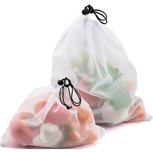 1pcs Reusable Mesh Produce Bags Washable Eco Friendly Bags Shopping Bags For Grocery Shopping Storage Fruit Vegetable Toys