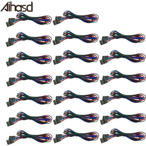 20Set/LOT 4P 70cm Female to Female Jumper Wire 4P Dupont Cable For 3D Printer For Arduino