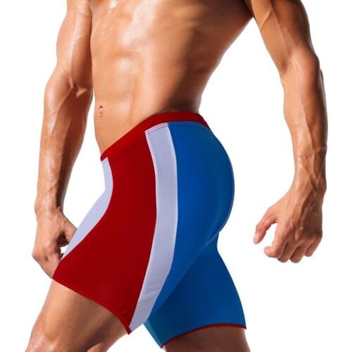 2019 Men Sexy Swimming Trunks Surfing Short Quick Dry Racing Swim Trunks Low Waist Swimsuit Swimwear Summer Beach Short Briefs