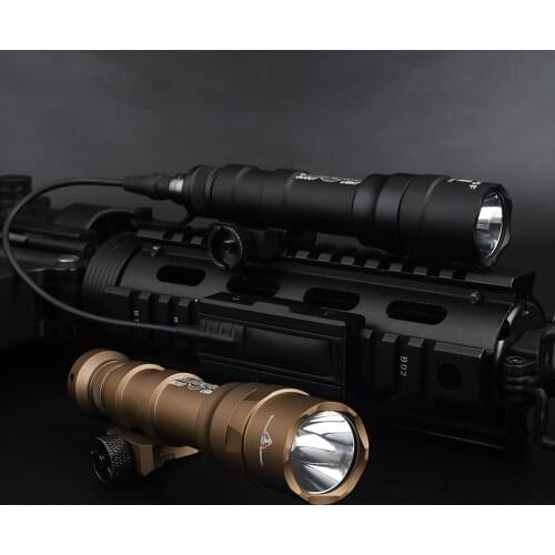 2021 NEW Airsoft 1400lumes Hunting Flashlight Weapon Rifle Tactical Flashlight Zoomable Fit Picatinny Rails Survival Kits