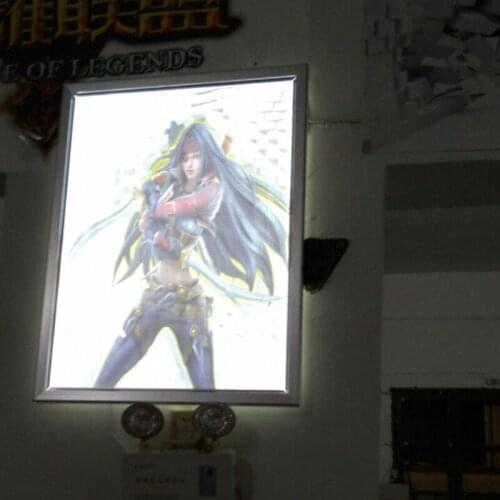 8PCS High Brightness LED Illuminated Poster Frame,Single Sided Slim Aluminum Advertising Lightbox
