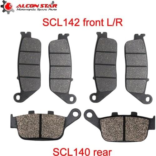 Alconstar- for Honda CBR250R CBR 250 R 1990 1991 1992 1993 1994 Motorcycle Front right/Left Brake Pads and Rear Brake Pads Set