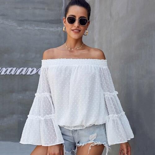 Блузки в горошек Capucines China At AliExpress