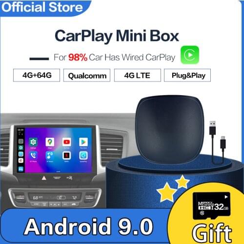 Carplay Mini Android Box Wireless Carplay Ai Box Car Multimedia-Player UX999 4+64G Audio Navigation For Volkswagen Kia Toyota