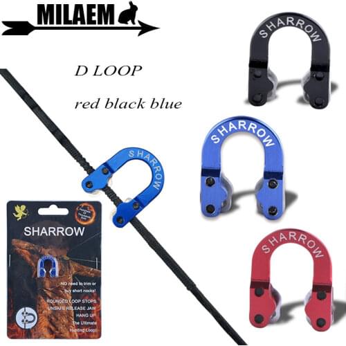 1pc Archery Metal Nocking D Loop U Shape Ring Metal D Ring For Fixing The Bowstring Point Compound Bow Shooting Accessories