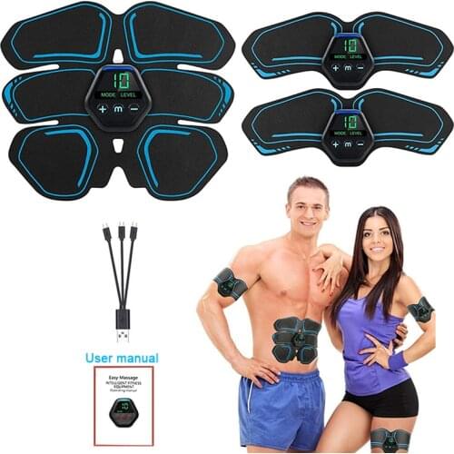 Fitness Electric Vibration Muscle Stimulator Abdominal Electrostimulation EMS Muscle Toner For Men Women Exercise Gym Machine