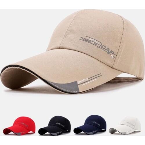 Sports Cap Mens Hat For Fish Outdoor Line Baseball Long Visor Brim Shade Snapback Sun Bone Gorras Mens Hat