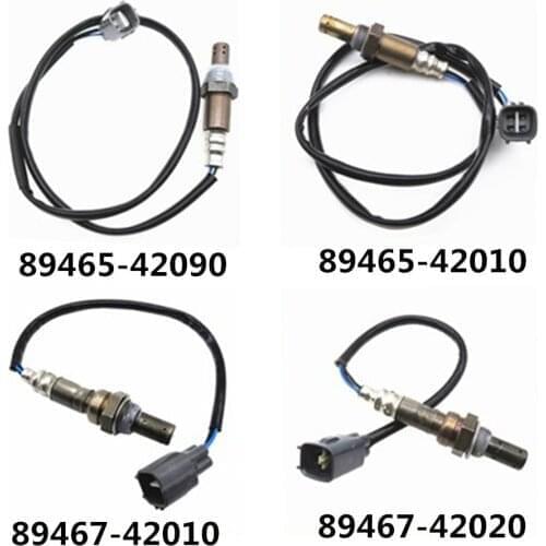 Set 4 Air Fuel Ratio Oxygen Sensor O2 Sensor 89467-42010/89467-42020/89465-42090/89465-42100 For Toyota RAV4 2001-03 #7342(CQ)