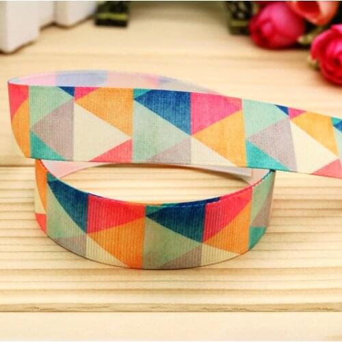 7/8'' Free shipping angle printed grosgrain ribbon hair bow headwear party decoration wholesale OEM 22mm H5200