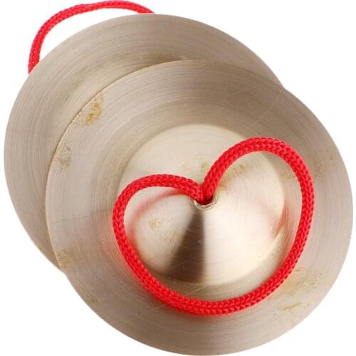 Small Percussion Copper Cymbal Musical Instrument Traditional Chinese Gong Kids Music Toy