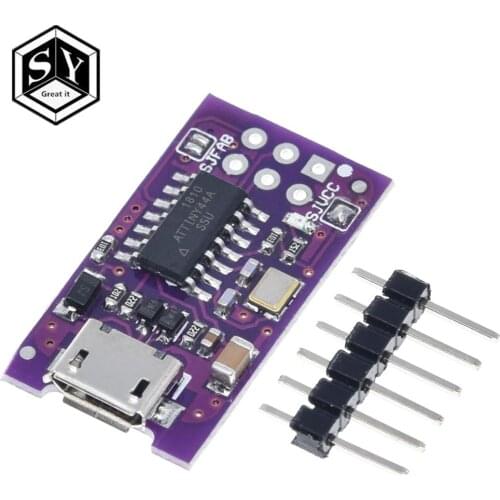 Micro USB Tiny AVR ISP ATtiny44 ATTiny45 ATTiny85 USBTinyISP Programmer Module IDE Bootloader ISP Microcontroller 5V F03-07
