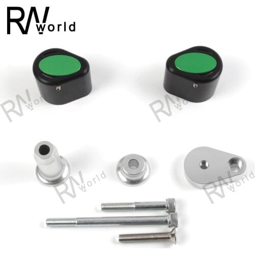 Ninja ZX-6R 2007-2008 Motorcycle CNC Aluminum Engine Crash Bunds Pads Slider Protector Cover For KAWASAKI 07 08 ZX6R ZX 6R Green