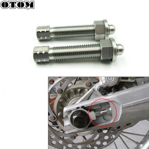 OTOM M10 Rear Axle Blocks Chain Adjuster Bolt For KTM 125 250 350 450 530 690 SXF EXCF SMC Enduro Duke Adventure Husqvarna TE FC