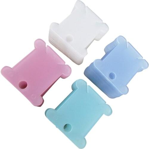 100 Plastic Bobbins Yarn Bobbin Decoration Bobbin Winding Cards Bobbins Yarn Storage
