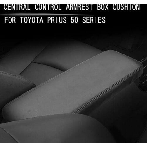 Car Center Console Lid Armrest Box Leather Protective Cover Cushion Pad for Toyota Prius 50 Series