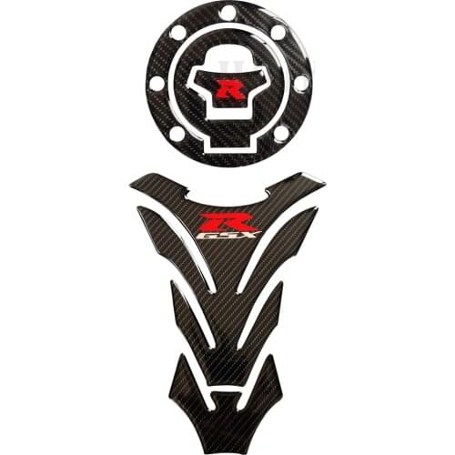 3D Carbon Fiber Fuel Tank Cap Fuel Tank Gasket is suitable For Suzuki GSXR600 1992-2003 GSXR750 1996-2003 GSXR1000 2001-2002