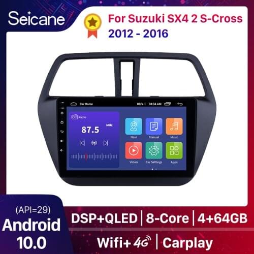 Seicane Android 10 9 Inch 4-core Car Radio HD Touchscreen wifi GPS Multimedia Player For Suzuki SX4 2 S-Cross 2012 2013-2016