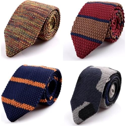SHENNAIWEI 6cm Fashion Accessories Knitted Tie Manufacturers Wholesale Arrow Men and women necktie
