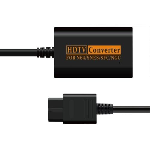 HDMI-Compatible Converter 720P Plug And Play HDTV Adapter Composite Video Converter Adapter For NGC/N64/SNES/SFC Game Controller
