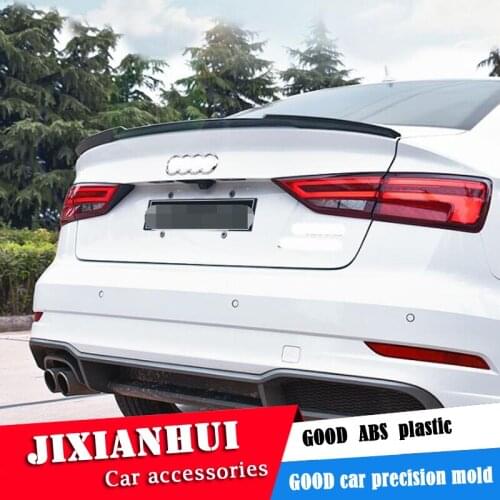 For Audi A3 Spoiler 2014-2018 Audi A3 Spoiler A-K ABS plastic Material Car Rear Wing Color Rear Spoiler