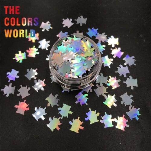 Teletubbies Aliens Pailette 10MM Nail Glitter Nail Art Decoration HandMade Tumblers Crafts Festival Accessories Party Suppliers